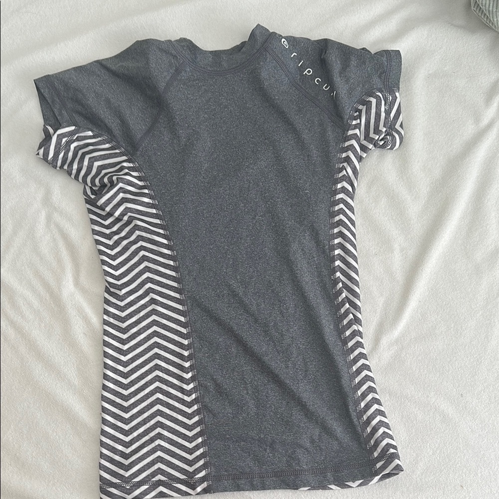Rip Curl Gray and White Swim Coverup